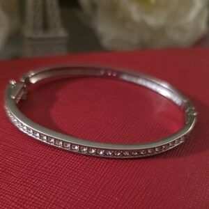 Swarovski Silver Bracelet with Shimmering Crystals